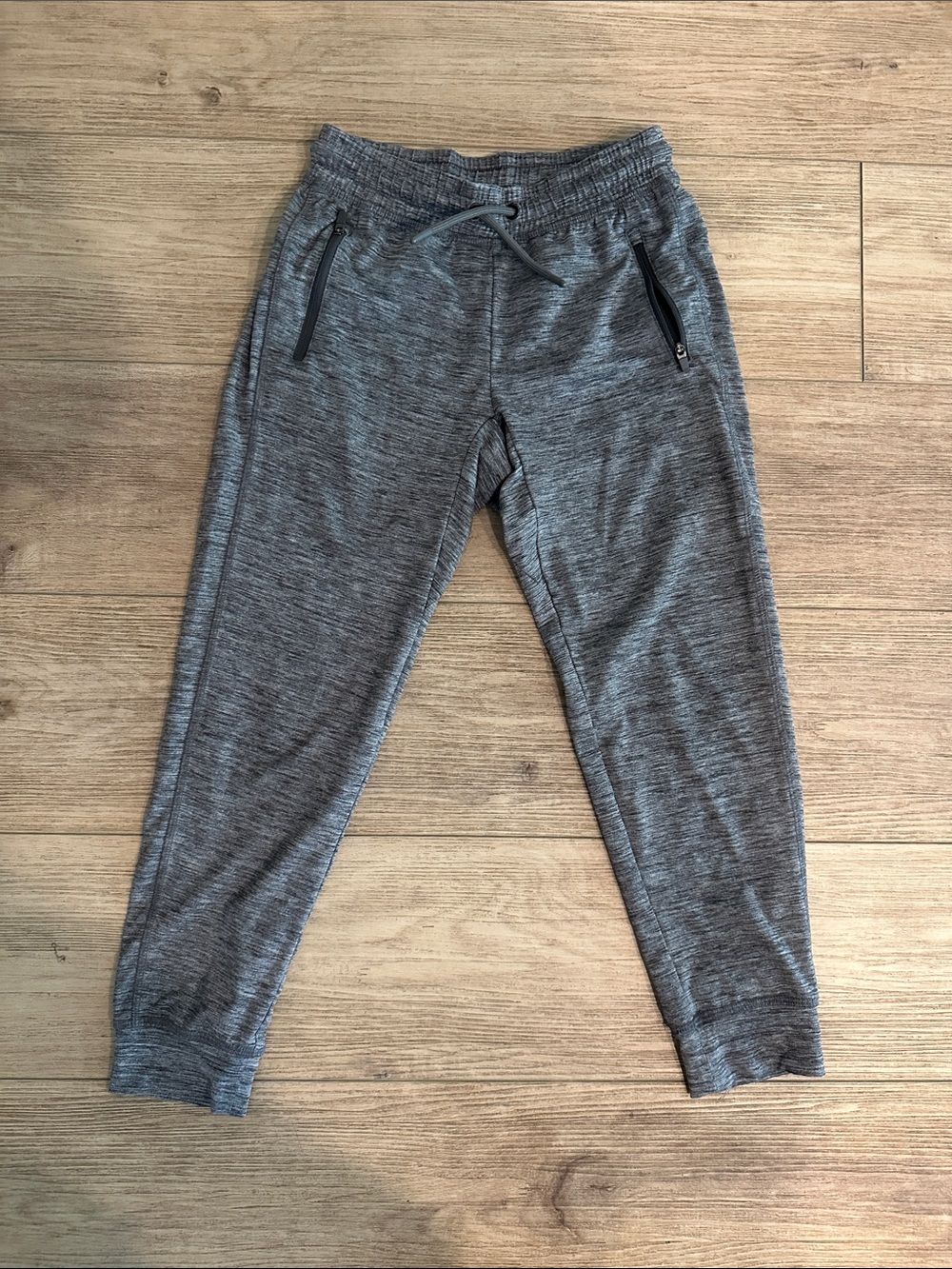 all in motion Black and Gray Marled Active Leggings with Vent Panels
